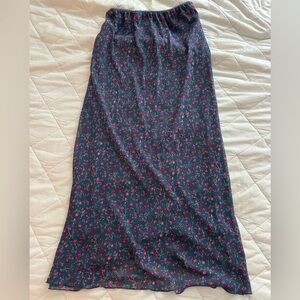 Long floral skirt
